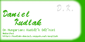 daniel kudlak business card